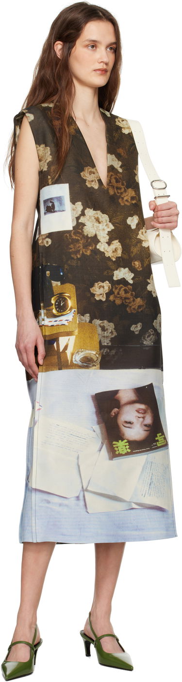 Šaty Jil Sander Jil Sander Wool Blend Printed Midi Dress Rôznofarebný | J03CT0508_J40229, 3