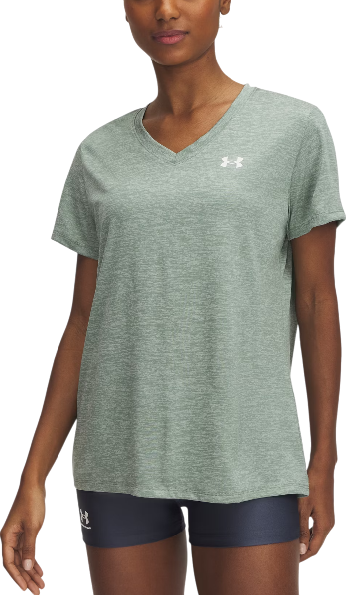 Tričko Under Armour Under Armour Tech Short Sleeve V-Neck T-Shirt Zelené | 1384227-348, 0