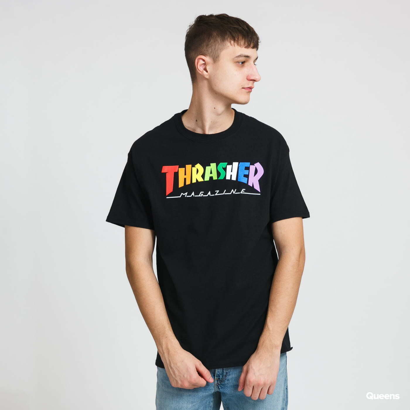Tričko Thrasher Rainbow Mag Tee Black Čierna | 064733, 0