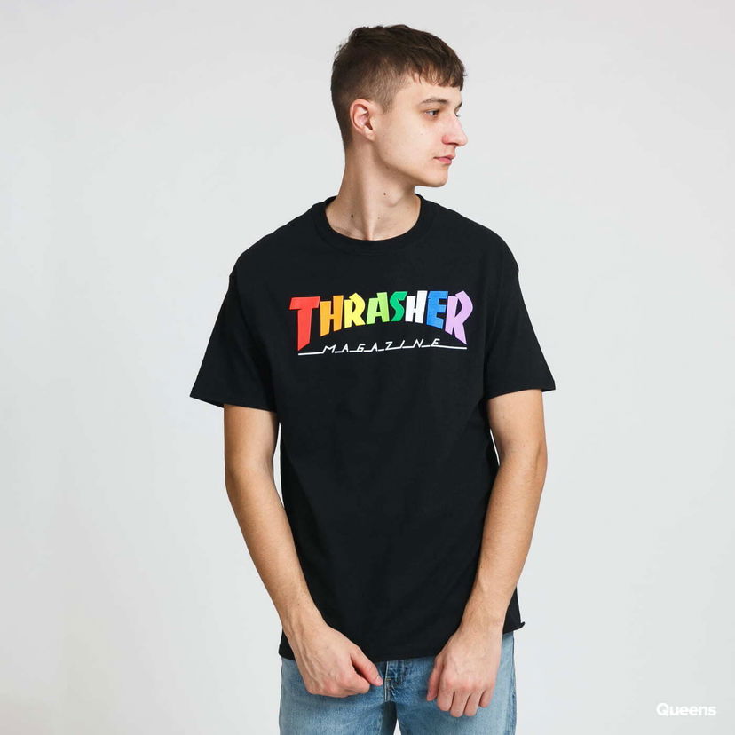 Tričko Thrasher Rainbow Mag Tee Black Čierna | 064733