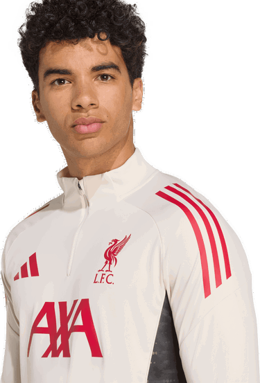 Sveter adidas Performance Liverpool FC Tiro 25 Competition Training 1/4 Zip Top Béžová | JV6569, 3