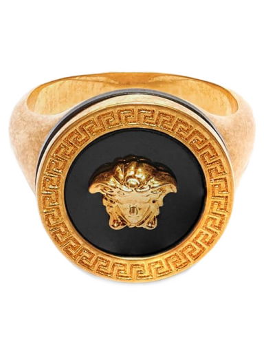 Prsteň Versace Medusa Head Signet Ring Metalická | DG57285-DJMR-K41T