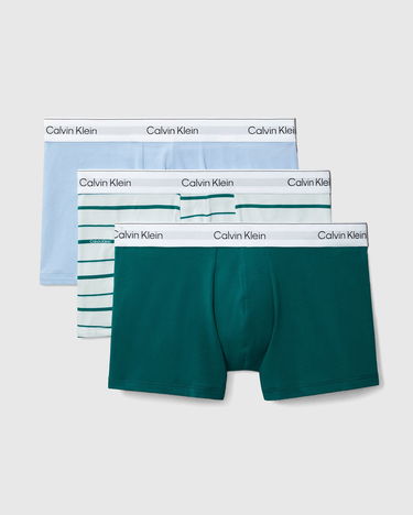 Boxerky CALVIN KLEIN Calvin Klein Icon Cotton Stretch Trunks (3-Pack) Zelené | LV00NB43920AC, 1