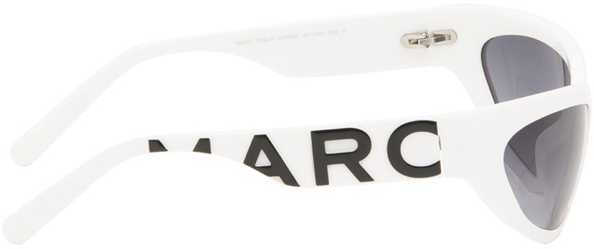 Slnečné okuliare Marc Jacobs Marc Jacobs Bold Logo Wrapped Sunglasses Biela | Marc 738/S 716736980867, 1