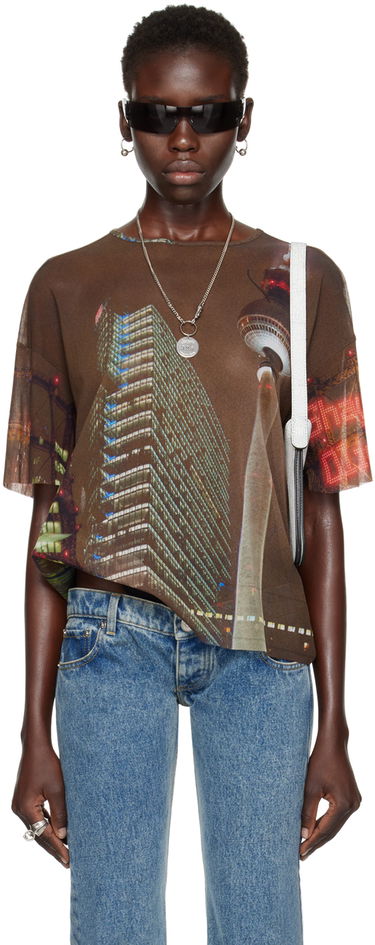 Tričko Jean Paul Gaultier Jean Paul Gaultier Shayne Oliver Edition City Graphic T-Shirt Hnedá | 24/27-U-TS080-T551-60405030, 0