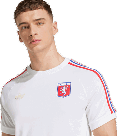 Tričko adidas Originals Olympique Lyon 75 T-Shirt Biela | jl8080, 3