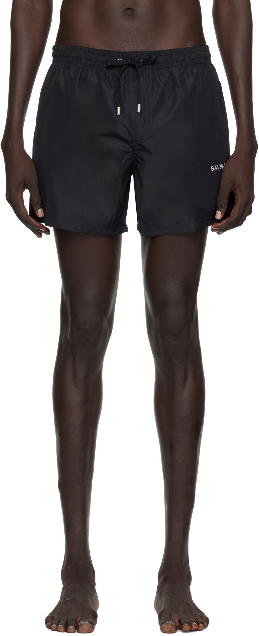 Plavky Balmain Balmain Logo Swim Shorts Čierna | BWB641580