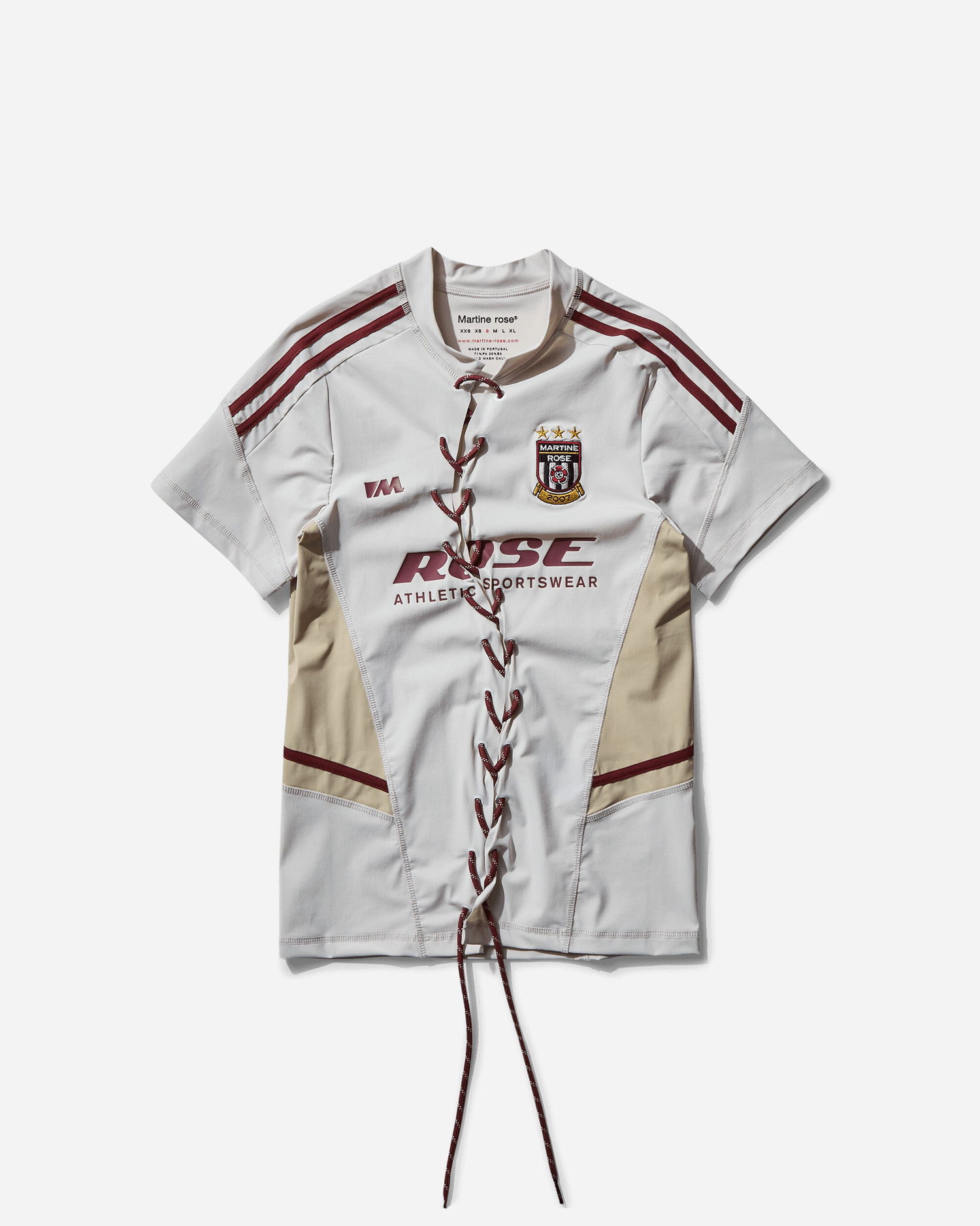 Tričko Martine Rose Martine Rose Lace Up Football Top Šedá | 168JT08022, 1