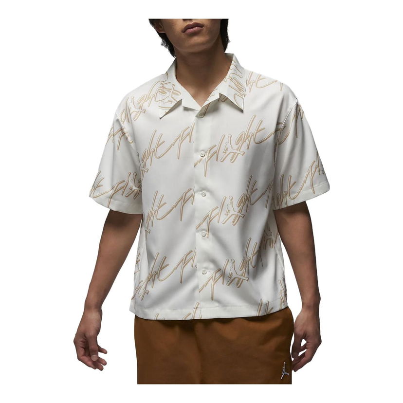 Košeľa Jordan Essentials Flight Print Shirt Biela | FB7323-133