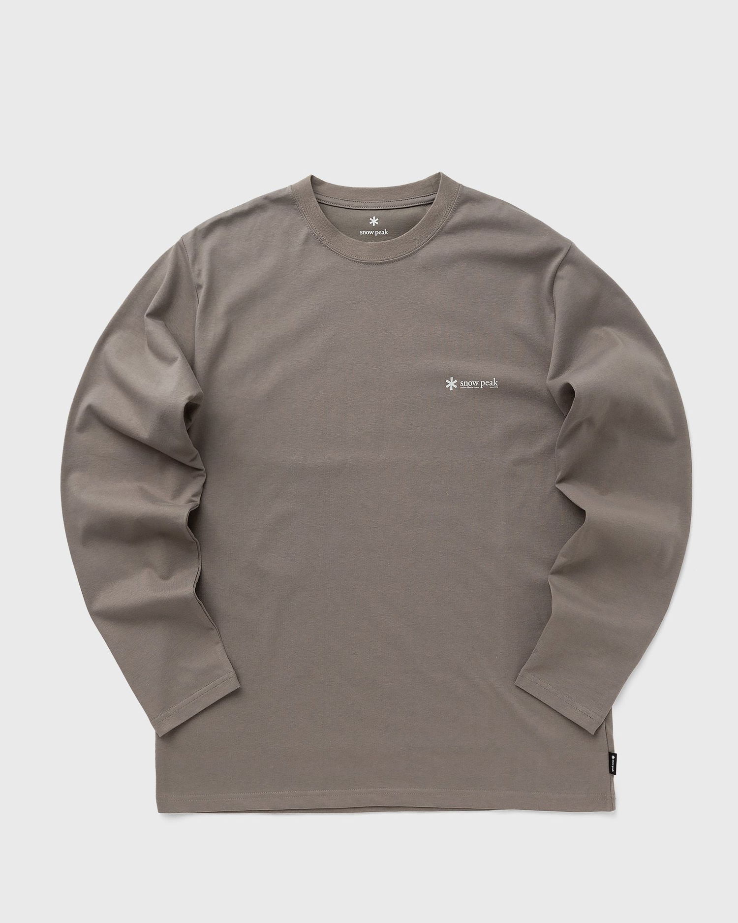 Tričko Snow Peak Onepoint Logo Long Sleeve T-Shirt Šedá | TS-24AU104-DARKKHAKI, 0