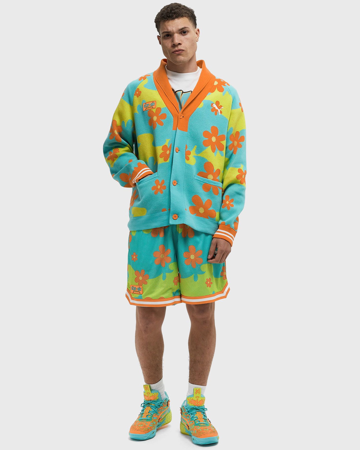 Sveter Puma Scooby Doo X-Large Green Knit Cardigan Modrá | 630372-01, 1