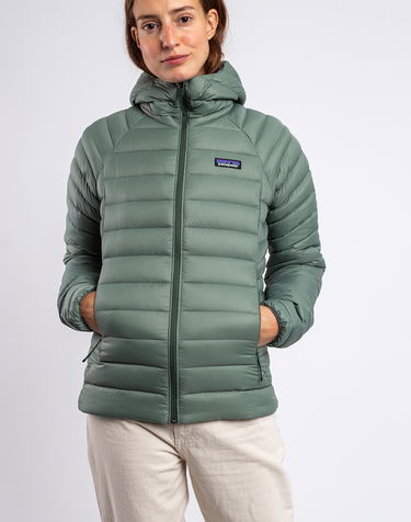 Prešívaná bunda Patagonia Down Sweater Hoody Zelené | 84712, 0