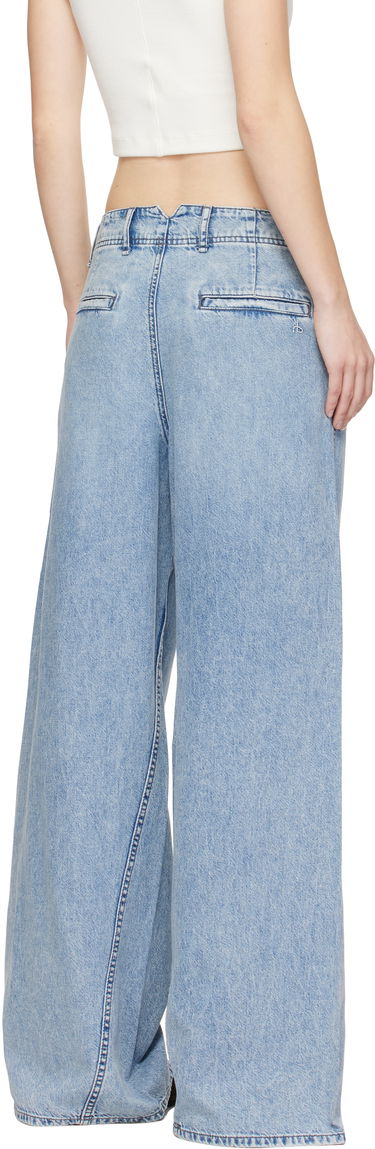 Džínsy rag & bone Rag & Bone Featherweight Wide-Leg Sofie Jeans Modrá | WDD24H3003FWAN, 2