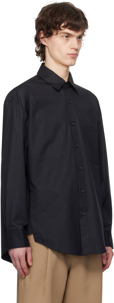 Košeľa WOOYOUNGMI WOOYOUNGMI Cotton Back Logo Shirt Čierna | W251SH07, 1