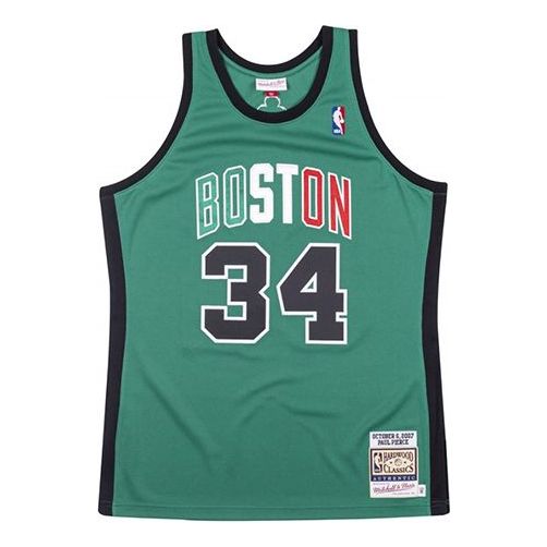 Tielko Mitchell & Ness Mitchell & Ness Boston Celtics Paul Pierce #34 Authentic Jersey Zelené | AJY4AC19097-BCEKYGN07PPI, 0