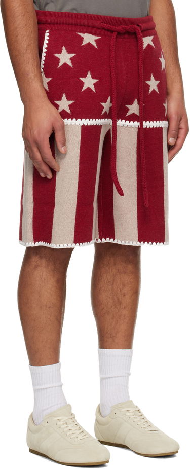 Šortky Palm Angels Stars & Stripes Shorts Rôznofarebný | PMHM015F25KNI001256F, 1