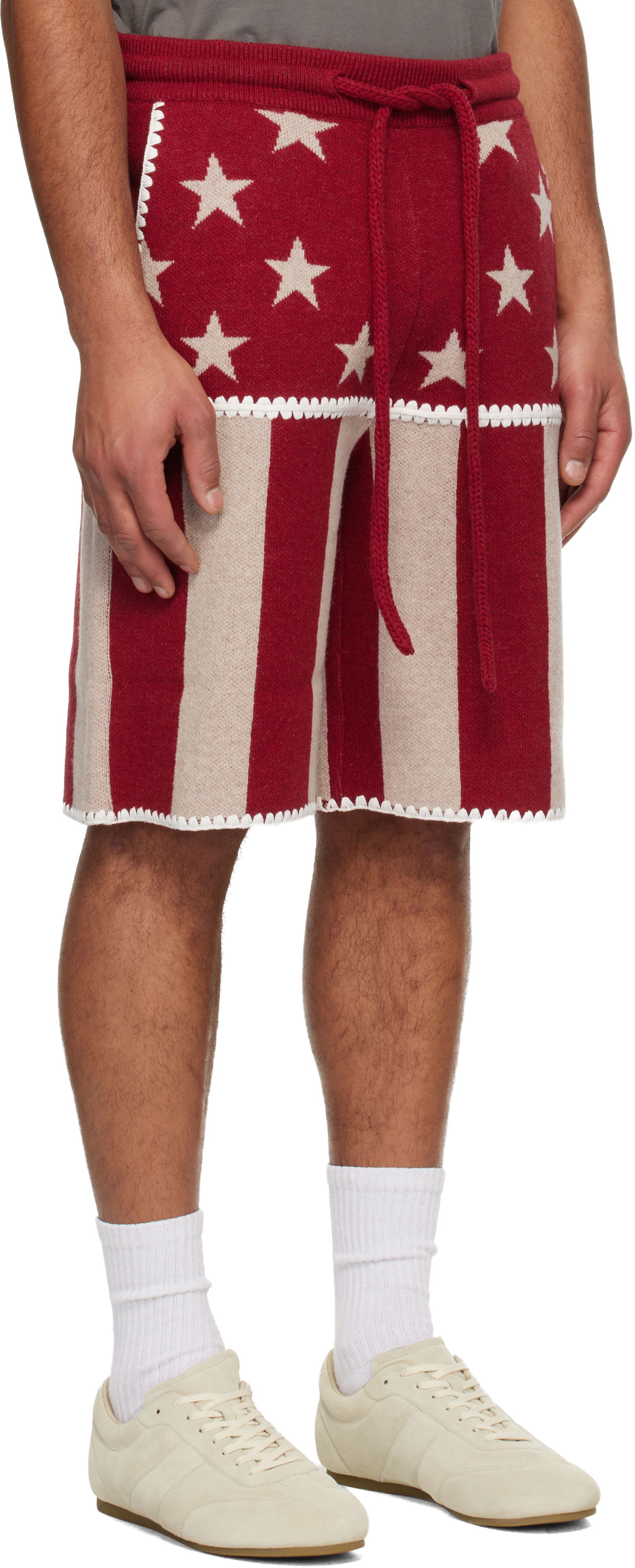 Šortky Palm Angels Stars & Stripes Shorts Rôznofarebný | PMHM015F25KNI001256F, 1