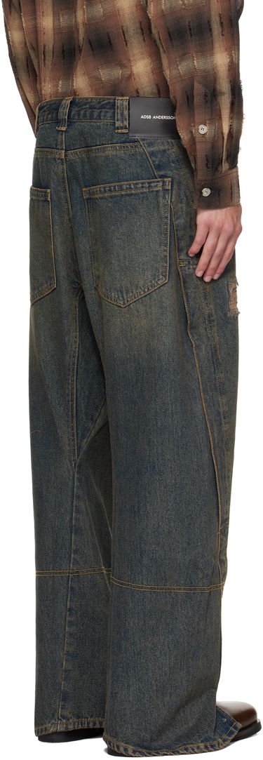 Džínsy Andersson Bell Andersson Bell Twisted Zipper Pocket Jeans Modrá | apa841u, 2