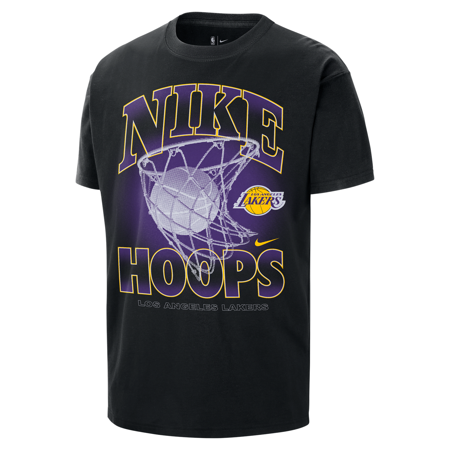 Tričko Nike Nike NBA Max90 Los Angeles Lakers Courtside T-Shirt Čierna | HQ1270-010, 0