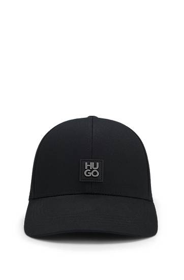 Šiltovka BOSS Cotton-twill cap with stacked-letter patch Čierna | 50539554, 0