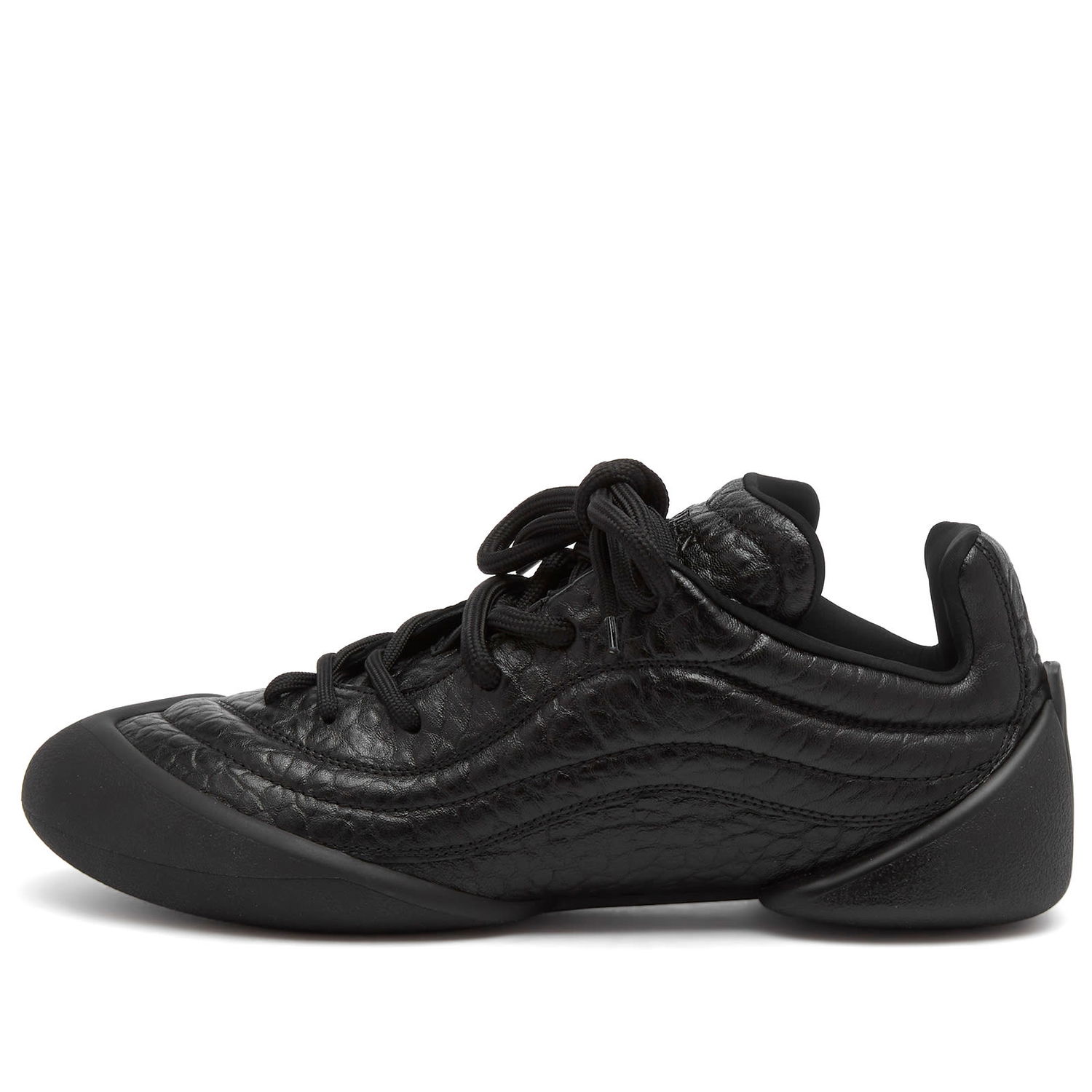 Tenisky a topánky Alexander McQueen Dumbo Grain Leather Sneaker Čierna | 807874-WHABE-1000, 0