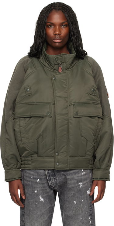 Bomber bunda R13 R13 Ribbed Flight Bomber Jacket Zelené | R13WR329 R436A, 0