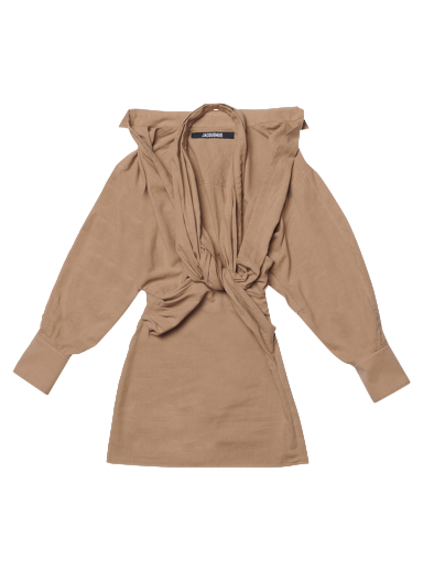 Šaty Jacquemus La Robe Agui Dress Béžová | 223DR033 1061 150