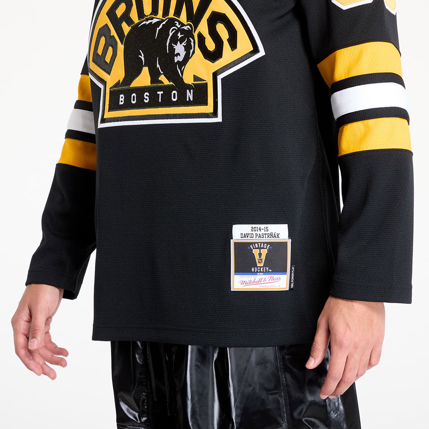 Dres Mitchell & Ness Bruins 2014 Pastrnak Jersey Čierna | RJY77874-BBN14DPTBLCK, 1