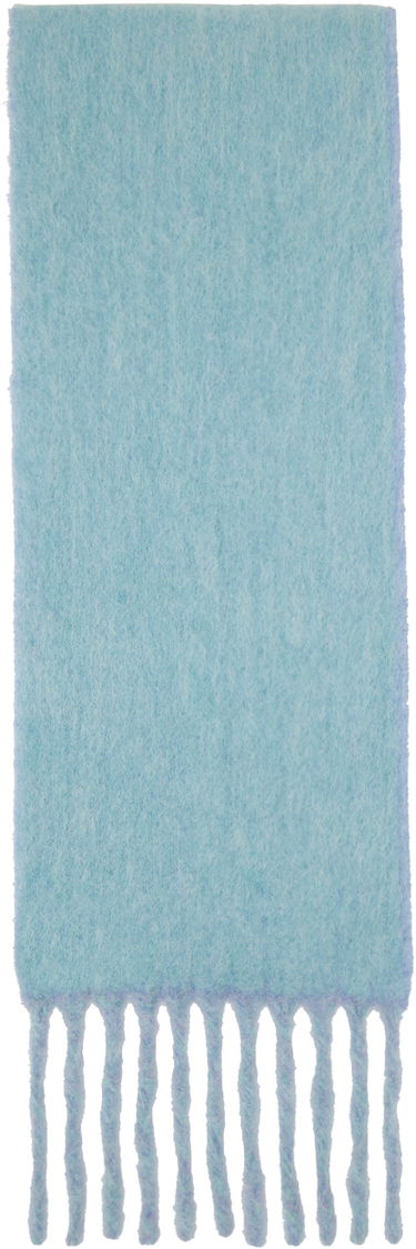 Šál Acne Studios Blue & Purple Logo Label Fringed Scarf Modrá | CA0343-, 1