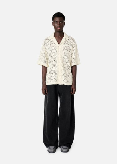 Košeľa AXEL ARIGATO Crochet Shirt Biela | A2903001, 6