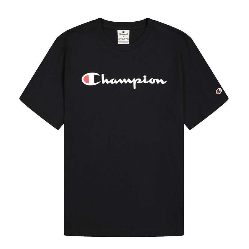 Tričko Champion Short Sleeve Logo T-Shirt Čierna | 220256-KK001