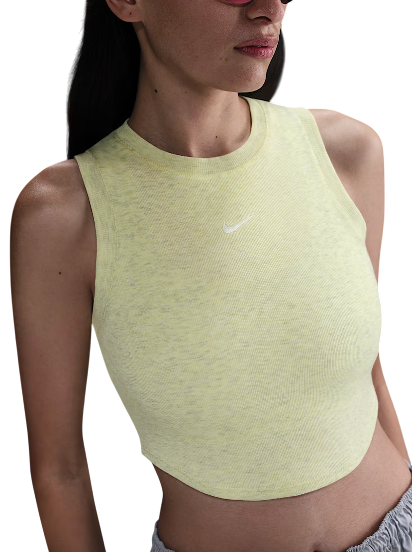 Tielko Nike Nike Chill Knit Cropped Tank Top Žltá | fb8279-701