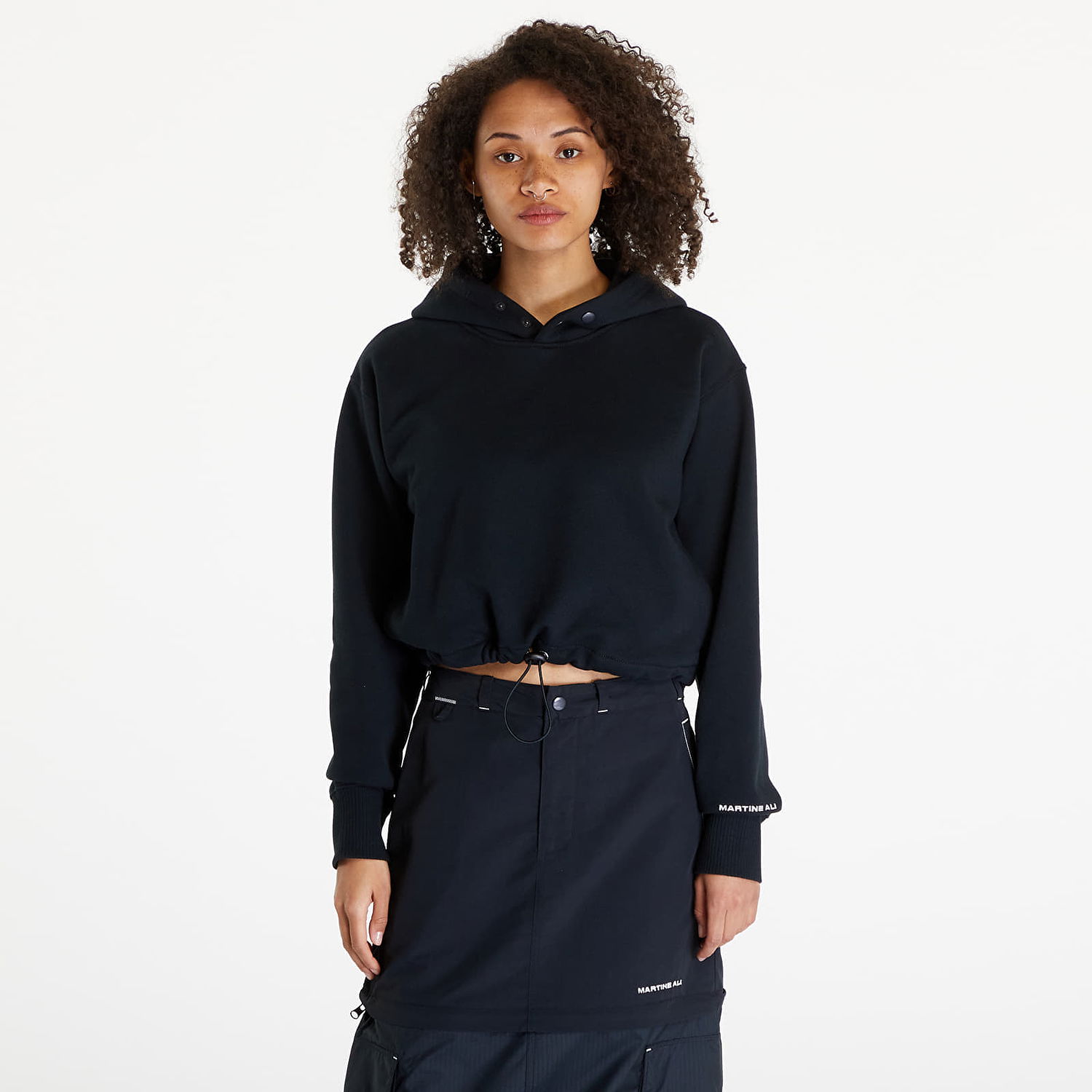 Mikina Converse Martine Ali x Hoodie Black Čierna | 10026802-A01, 0