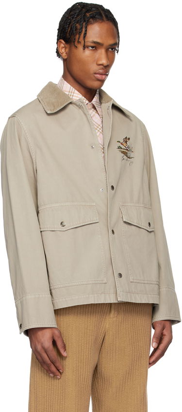 Bunda Burberry Burberry Field Cotton Jacket Béžová | 8101260, 1