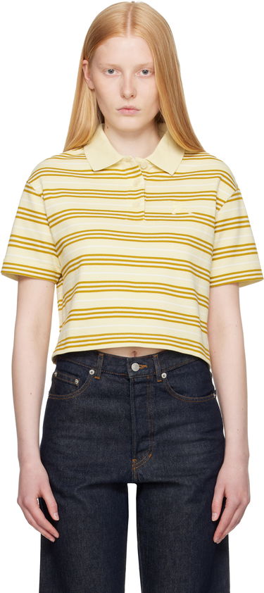 Polo tričko Burberry Burberry Cropped Striped Polo Žltá | 8106271, 0