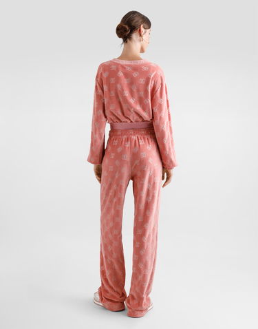 Tepláky Dolce & Gabbana Dolce & Gabbana Jacquard Chenille Jogging Pants with DG Logo Ružová | FTCYYTFJ7DLF0473, 2