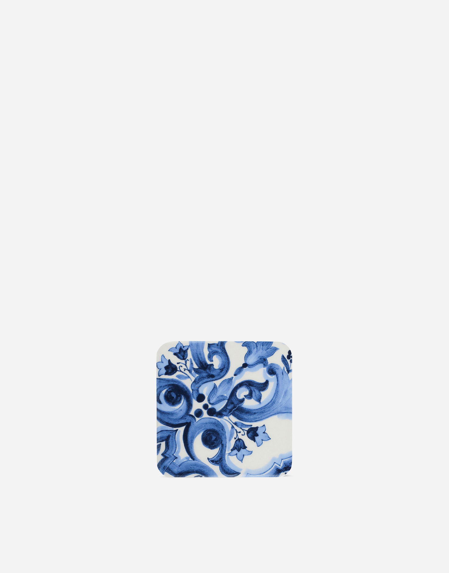 Home decor Dolce & Gabbana Dolce & Gabbana Small Porcelain Coaster Modrá | TC0065TCAEMUB001, 0
