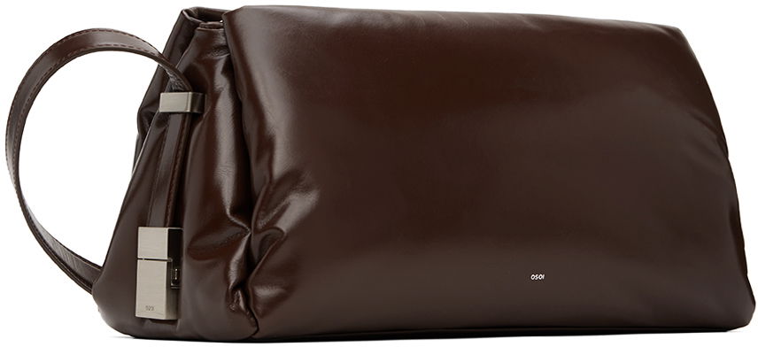 Taška cez rameno OSOI Pillow Bau Leather Shoulder Bag Hnedá | 24FWB03012002, 1