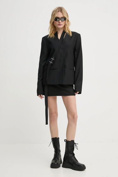 Sukňa HELIOT EMIL Wool Blend Mini Skirt with Belt Čierna | AW24.W.12.041.BLK01, 1