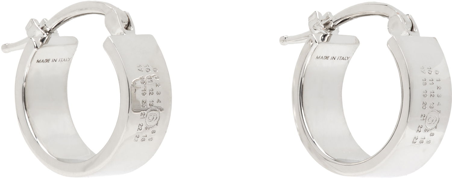 Náušnice Maison Margiela MM6 Maison Margiela Silver Hoop Earrings Metalická | SM7VG0102 SV0310, 1