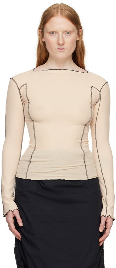 Tričko Baserange Long Sleeve T-Shirt Béžová | TTML-RB-SU24, 0