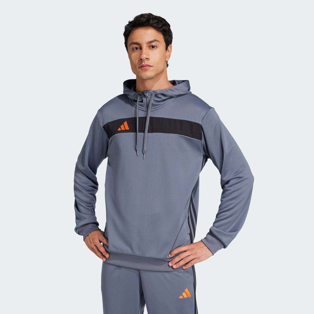 Mikina adidas Performance Tiro 25 Essentials Hoodie Šedá | JC5462, 0