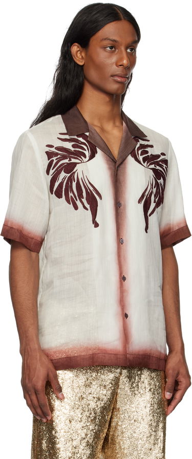 Košeľa Dries Van Noten Dries Van Noten Embroidered Linen Shirt Šedá | 251-080748-1268, 4
