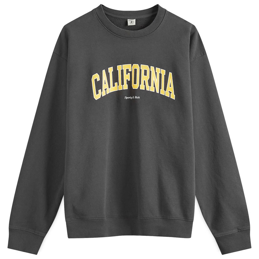 Tričko Sporty & Rich California Sweatshirt in Faded Čierna | WS067S405CF-111