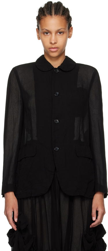 Bunda Comme des Garçons Comme des Garçons Peter Pan Collar Jacket Čierna | RM-J016-051, 0
