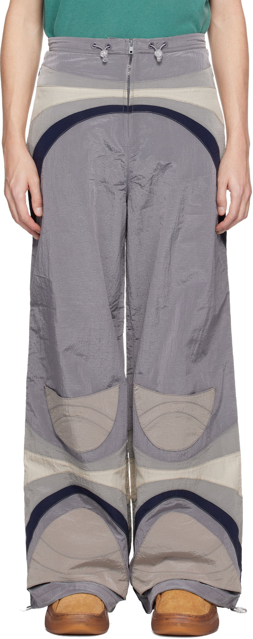 Nohavice ERL Rave Curved Panelled Trousers Rôznofarebný | ERL11P027