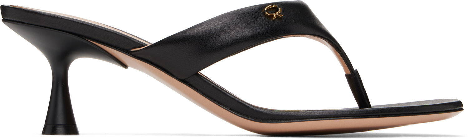 Tenisky a topánky Gianvito Rossi Gianvito Rossi Ascent Thong 55 Heeled Sandals Čierna | G10057-55LAC-NAP, 0