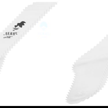 Ponožky BEAMS Logo Socks, Size Large Biela | 56430018655-2, 1