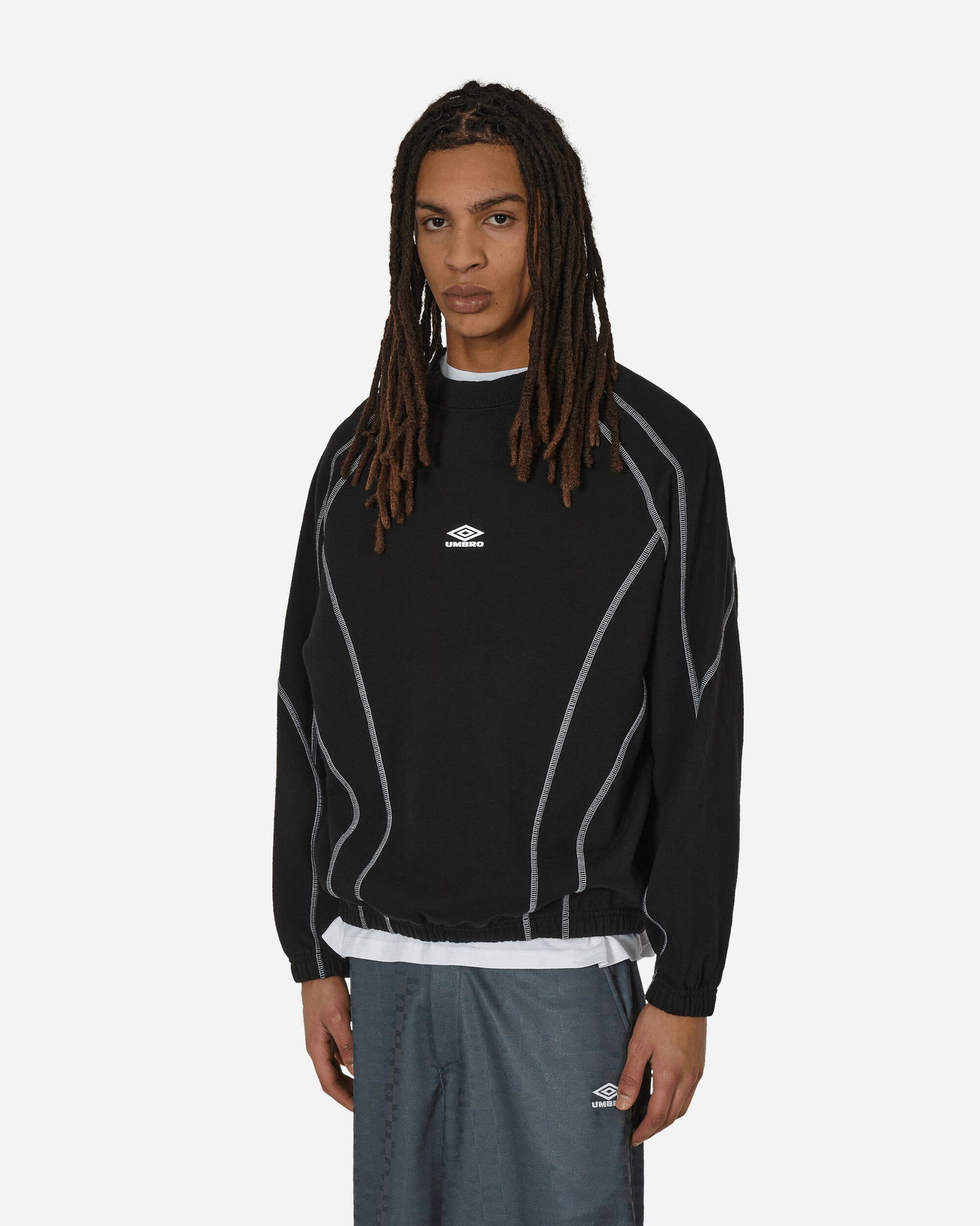 Mikina Umbro Sport Crewneck Sweatshirt with Contrast Stitching Čierna | UBMW067FA42 BLK0001, 0