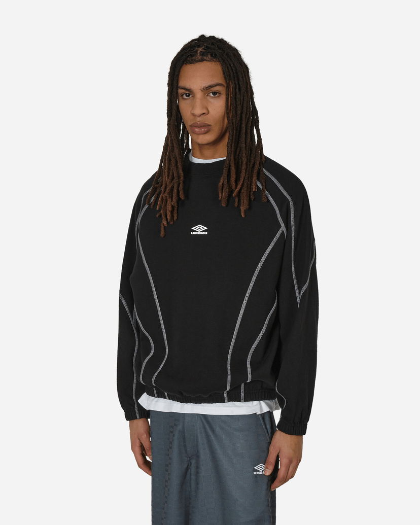 Mikina Umbro Sport Crewneck Sweatshirt with Contrast Stitching Čierna | UBMW067FA42 BLK0001